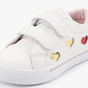 Toddler Girls Sneakers Shoes, PU Leather Shoes Soft Bottom Dual